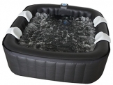 Aufblasbarer 4 - 6 Personen Whirlpool Aqua Bubble Spa XXL SQUARE, 130 Bubble Jets, 30 Watt Filterpumpe, geräuscharm, 5 - 10 Minuten Aufbauzeit - 1