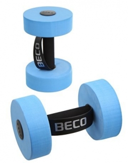 BECO Aquahanteln | 1 Paar - 2 Stück - Schaumstoffhanteln für Wassergymnastik Fitnesshanteln Aquajogging | Größe M - 1