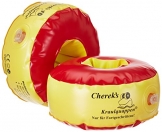 Cherek´s Kraulquappen 17cm für Fortgeschrittene rot/gelb Schwimmflügel Schwimmhilfe für Kinder - 1