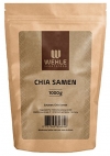 Chia Samen 1 kg - Chiasamen ohne Zusätze (Salvia hispanica) Chia Seed liefert Proteine Omega 3 Ballaststoffe - Vegan, Glutenfrei, Rohkost - Wehle Sports 1000g Beutel - 1