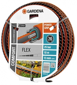 Gardena 18030-20 Schlauch Comfort FLEX, Mit Power Grip Profil und Hochwertiges Spiralgewebe (Schlauchlänge: 10m, Schlauchdurchmesser: 13mm, Berstdruck: 25 bar, ohne Schlauchstück) - 1