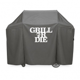 GRILL OR DIE® GT58 Grillabdeckung-Schutzhülle Gasgrill für Weber Genesis II 300 ★ Premium-Grillzubehör in grau ★ wasserdicht und passgenau wie Weber-Abdeckhaube 7134 (147cm / 58in, Grau) - 1