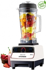 Hyundai® 2,0 Liter Profesioneller Hochleistungs Standmixer 32.000 Umdrehungen/min. 1.500 Watt Smoothie Maker Universal Power Mixer Zerkleinerer Ice Crusher BPA Frei 6 Fach Messer Pulse Funktion (Weiß) - 1