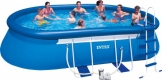 Intex Aufstellpool Oval Frame Pool Set, TÜV/GS, Blau, 549 x 305 x 107 cm - 1