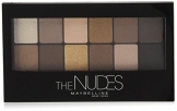 Maybelline The Nudes Lidschatten Palette, 12 Farben in einer Lidschattenpalette, viele Kombinationsmöglichkeiten, sanfte und sinnliche Taupe-, Sand- und Bronzetöne, für den angesagten Nude-Look - 1