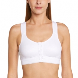 Odlo Damen Sportswear Bra BH High Power Front Fit, White, 80, 13011D - 1