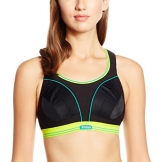 Shock Absorber Damen Bustier Sport-BH Ultimate Run Einfarbig, Noir (Noir/Citron Vert), Gr. 70A (Herstellergröße: 32A) - 1