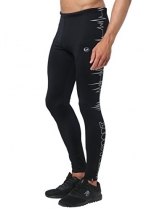 Ultrasport Herren Laufhose Ultra Visible Heartbeat, sicher und bequem, mit Reflektor-Vollprints - 1