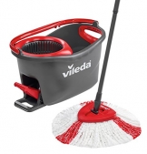 Vileda Turbo EasyWring & Clean Komplett-Set, Wischmop und Eimer mit PowerSchleuder - 1