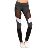 Vovotrade ☆☆Damen Ladies Tech Mesh Leggings Yoga Hose (Size:S, Grau) - 1