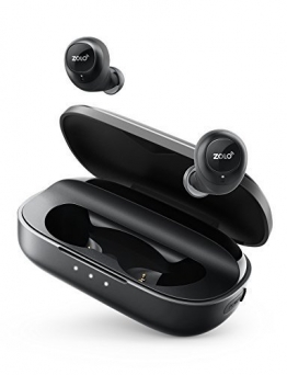 Zolo Liberty Bluetooth Kopfhörer True Wireless TWS in ear Kopfhörer, Bluetooth Earbuds mit Graphen Membran Technologie und 24 Stunden Spielzeit, Schweißfest und AI unterstützt (Nicht Liberty+)(Schwarz) - 1